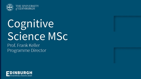 Thumbnail for Cognitive Science MSc Introduction