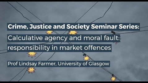 Thumbnail for CJS Seminar:  Lindsay Farmer