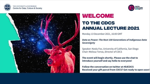 Thumbnail for CDCS Annual Lecture 2021