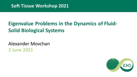 Thumbnail for entry Eigenvalue Problems in the Dynamics of Fluid-Solid Biological Systems - Alexander Movchan