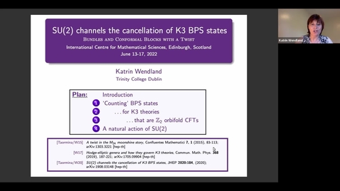 Thumbnail for SU(2) Channels the Cancellation K3 BPS States - Katrin Wendland