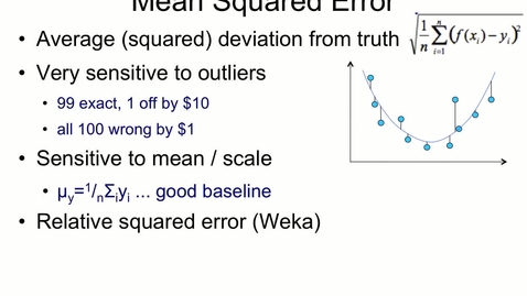 Thumbnail for Mean Squared Error and Outliers