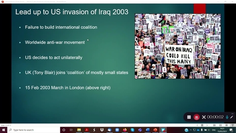 Thumbnail for entry 9A 9.11 and the Invasion of Iraq part 2