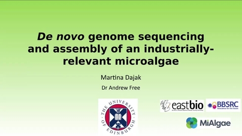 Thumbnail for entry Martina Dajak - De novo genome sequencing and assembly of an industrially-relevant microalga