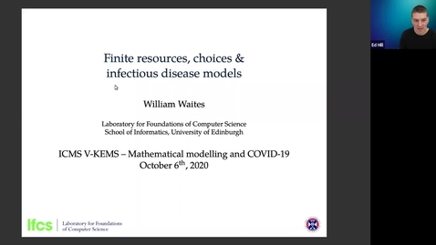 Thumbnail for entry William Waites - Finite resources, choices &amp; infectious disease models