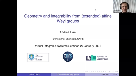 Thumbnail for Geometry and integrability from affine Weyl groups -  Andrea Brini