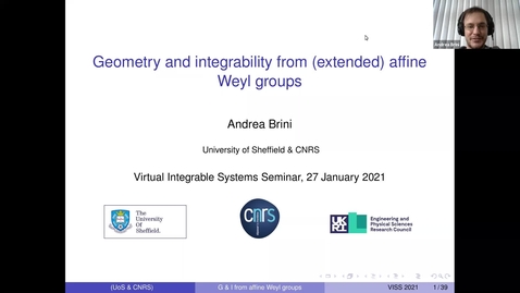 Thumbnail for entry Geometry and integrability from affine Weyl groups -  Andrea Brini