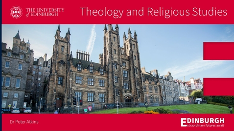 Thumbnail for entry Introduction to the School of Divinity – Undergraduate Open Day