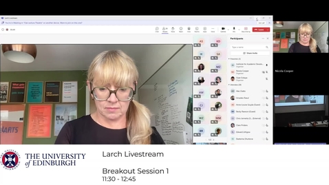 Thumbnail for Learning and Teaching Conference 2025 Larch Breakout Session 1