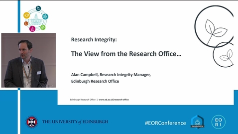 Thumbnail for entry Research Integrity: the view from the Research Office - Alan Campbell