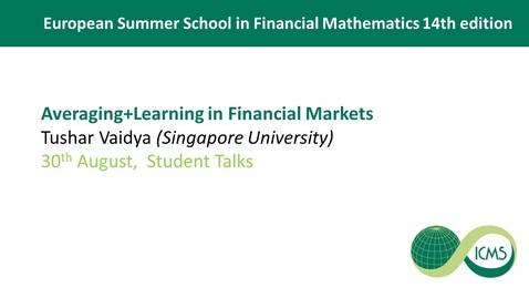 Thumbnail for Tushar Vaidya Student Talks
