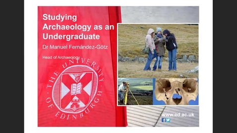 Thumbnail for Welcome week: Welcome from Archaeology