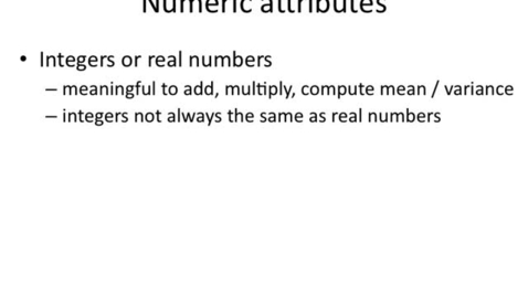 Thumbnail for entry Numeric Attributes and Outliers