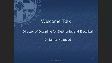 Thumbnail for Welcome Back Year 2 Electronics and Electrical Engineering programmes