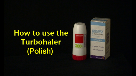 Thumbnail for How to use the Turbohaler (Polish)