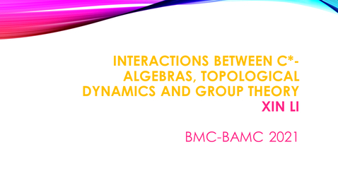 Thumbnail for BMC BAMC 2021 Xin Li