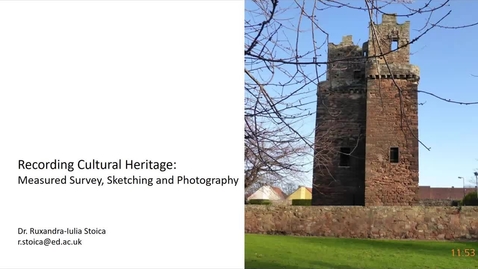 Thumbnail for entry Measured Survey, Sketching, and Photography (part 1)