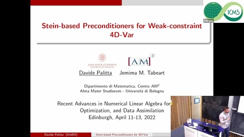 Thumbnail for entry Stein-Based Preconditioners for Weak-Constraint 4D-Var - Davide Palitta 