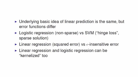 Thumbnail for SVM Summary and Comparison