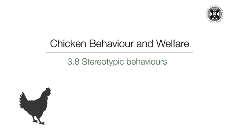 Thumbnail for Week 3:  3.8 Stereotypic Behaviours