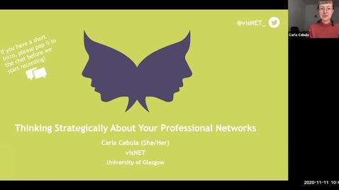 Thumbnail for entry 11th Nov: Thinking strategically about your professional networks to overcome gender barriers in academic career