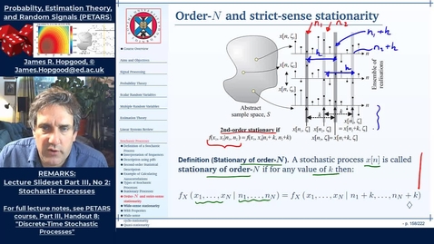 Thumbnail for entry Topic 62: Stationary and WSS processes (PETARS, Chapter 8)