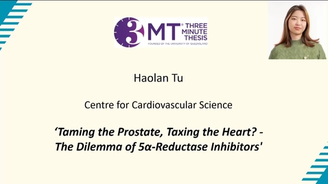 Thumbnail for Haolan Tu - Three Minute Thesis Competition Finalist 2025
