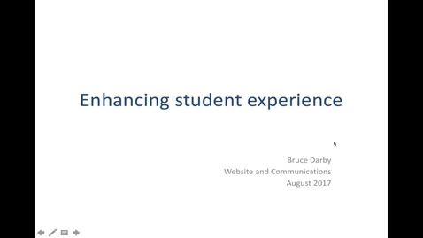 Thumbnail for entry Improving student experience with EdWeb