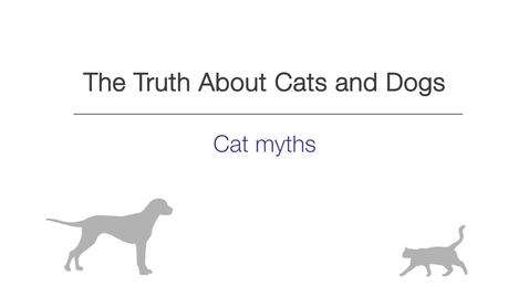 Thumbnail for Week 4 - Cat myths