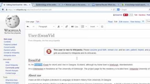 Thumbnail for entry Editing Wikipedia using Visual Editor: Part 1.2 Adding bold &amp; italics