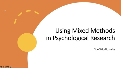 Thumbnail for entry Using Mixed Methods in Psychological Research Part 1