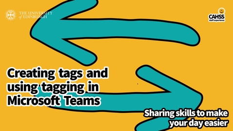 Thumbnail for Tags in Teams