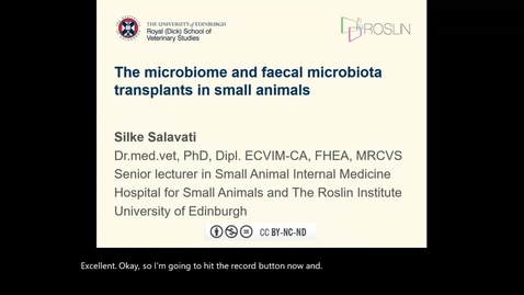 Thumbnail for entry 2nd December Clinical Club - Microbiome and first experiences with FMT .mp4