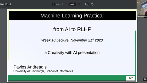 Thumbnail for MLP 23-24 Week 10 Live Session - From AI to RLHF