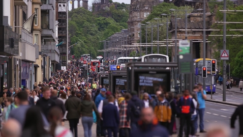 Thumbnail for Bustling Princes Street in Edinburgh city