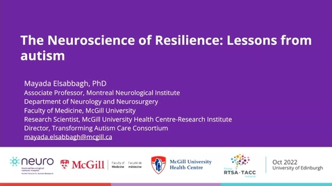 Thumbnail for Special Lecture Series with Prof Mayada Elsabbagh