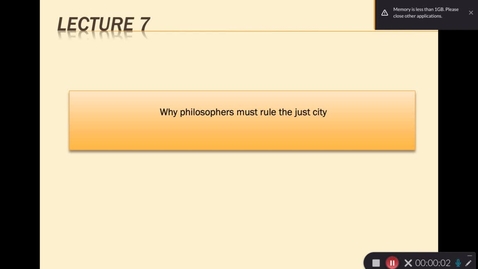 Thumbnail for Plato Lecture 7.1
