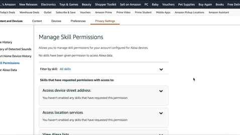 Thumbnail for entry Alexa Privacy Settings (Part 7): What about the Alexa Skills?