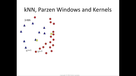 Thumbnail for entry Parzen windows, kernels and SVM