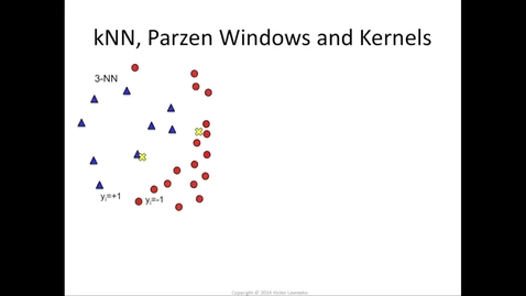 Thumbnail for Parzen windows, kernels and SVM