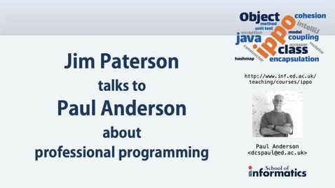 Thumbnail for entry Jim Paterson talks to Paul Anderson