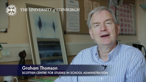 Thumbnail for Graham Thompson-Scottish Centre for Studies in School Administration-Research In A Nutshell-The Moray House School of Education-12/07/2012