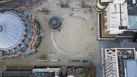 Thumbnail for Drone McEwan Hall Bristo Sq top down