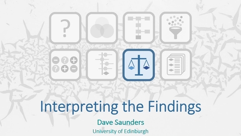Thumbnail for 8 - Interpreting the Findings