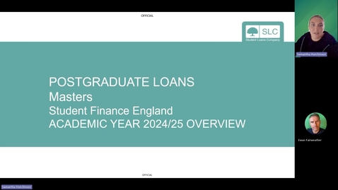 Thumbnail for Postgraduate study and applying for a loan through Student Finance England