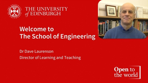 Thumbnail for entry Welcome to the School of Engineering