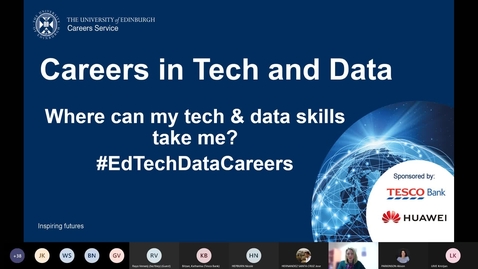 Thumbnail for entry Careers in Tech &amp; Data 2022: Where can my tech and data skills take me