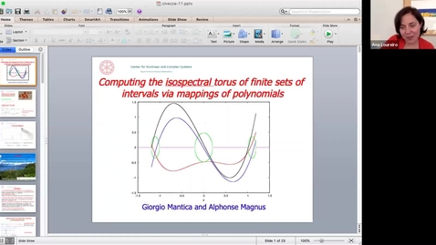 Thumbnail for entry Computing the isospectral torus of finite sets of intervals via mappings of polynomial - Giorgio Mantica