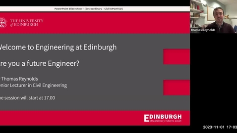 Thumbnail for Civil and Environmental Engineering - Are you a future Engineer? November 2023