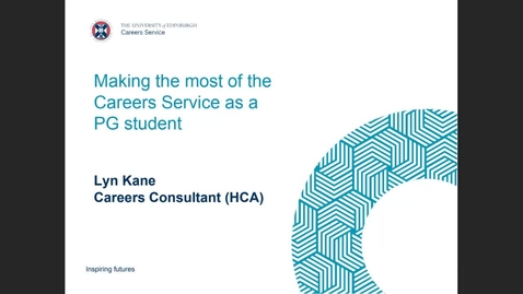 Thumbnail for entry Careers talk for HCA postgraduate students